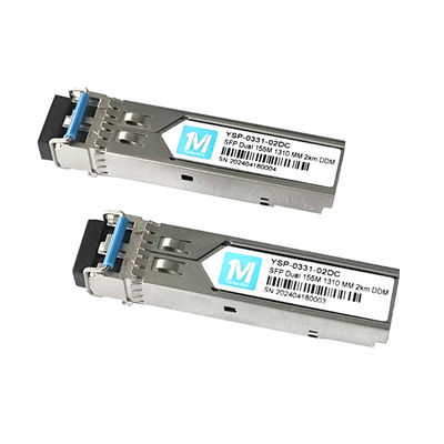 155M Duplex 2km 1310nm LC Connector DDM 100BASE MMF Fibra Óptica Modulo Transceptor SFP plugável