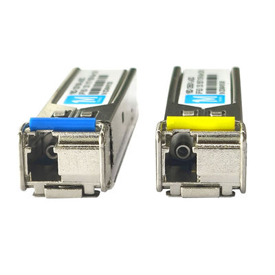 1.25G BIDI 40km 1310nm/1550nm LC Connector DDM WDM Simplex Modulo Óptico Transceptor Modulo SFP para transferência de dados de velocidade