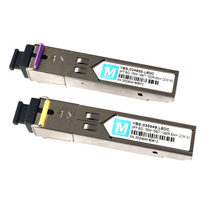 155M BiDi SC 80km 1490nm/1550nm DDM WDM Simplex Modulo Óptico Transceptor Modulo SFP com ampla temperatura de funcionamento