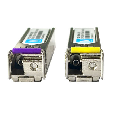 SMF 1.25G BIDI 80km 1490nm/1550nm LC Connector DDM WDM Simplex Modulo Óptico Transceptor Modulo SFP na Rede Wiegand