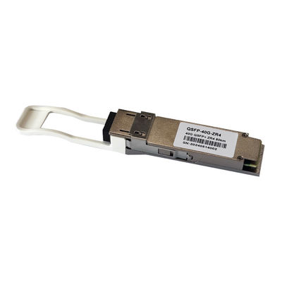 Tipo de fibra SMF 40G QSFP 1310nm 80km Modulo óptico ZR4 LC Transceptor compatível com DDM para transmissão de dados de largura de banda
