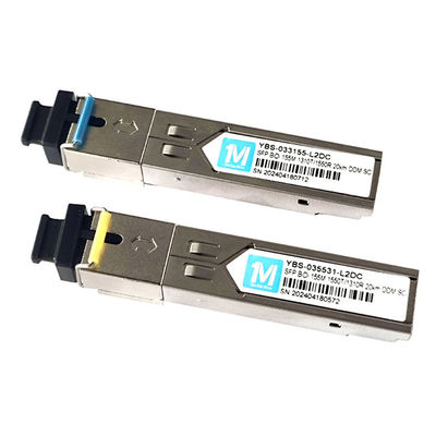 FTTX 155M BIDI 20km 1310nm/1550nm SC Conector DDM WDM Simplex Módulo Óptico Transceptor Módulo SFP