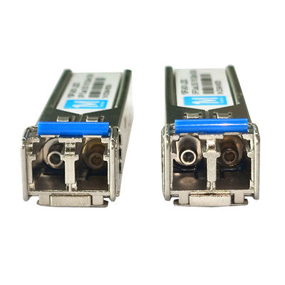 155M Duplex 10km 1310nm LC Connector DDM 100BASE SMF Fiber Optic Module Transceptor SFP plugável