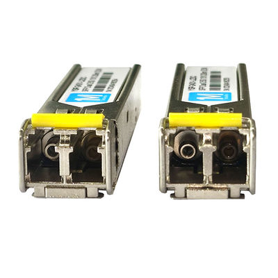 155M Duplex 100km 1550nm LC Connector DDM 100BASE SMF Fiber Optic Module Transceptor SFP plugável para transmissão de dados