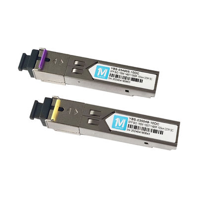 Rede 155M BIDI 100km WDM SC Connector Modulo Óptico DDM Simplex Transceptor Modulo SFP com comprimento de onda 1490nm/1550nm
