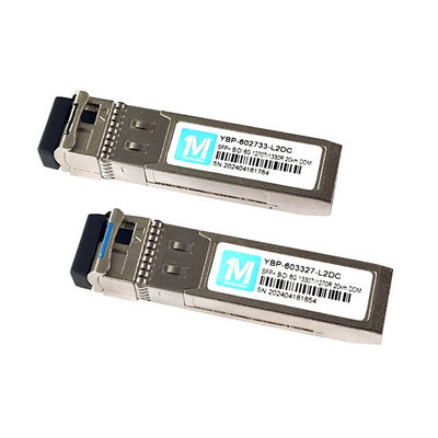 Distância de 20 km 6G SFP BIDI 1270nm/1330nm WDM LC Connector Transceptor óptico DDM para FTTX Fiber Network Module Network