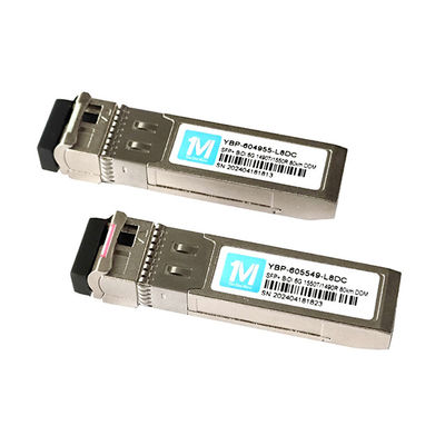 6G SFP BIDI 80km 1490nm/1550nm WDM LC Connector Transceptor óptico DDM com rede de fibra óptica de velocidade