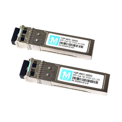 Módulo de modo único 10G SFP 2km Distância 1310nm LC DDM SMF Módulo óptico 10GB