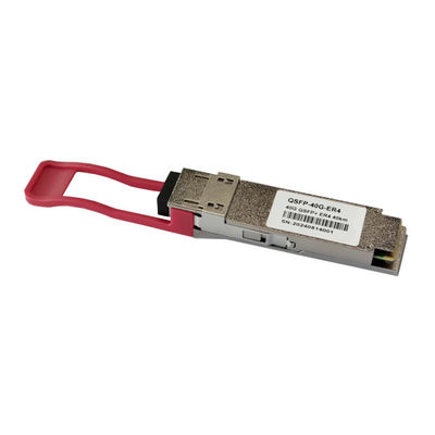 40G qsfp 1310nm 40km ER4 LC Módulo óptico Taxa de transferência de dados de rede 40Gbps QSFP-40G-ER4 DDM Compatível módulo transceptor qsfp