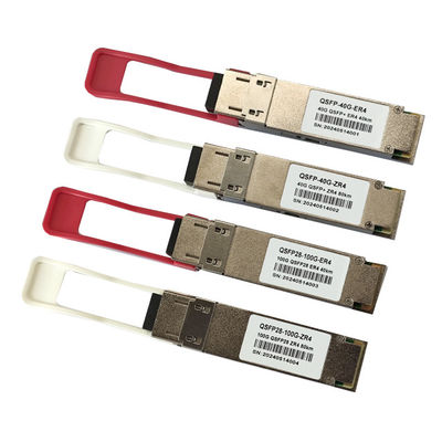 40G qsfp 1310nm 40km ER4 LC Módulo óptico Taxa de transferência de dados de rede 40Gbps QSFP-40G-ER4 DDM Compatível módulo transceptor qsfp