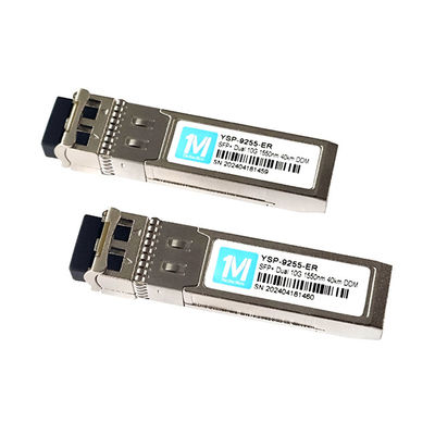 10G SFP Duplex 40km 1550nm LC DDM SMF Módulo óptico Módulo SFP de modo único SFP 10G ER A escolha ideal para redes de velocidade