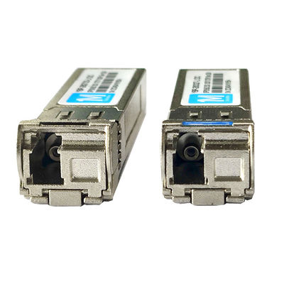 Transmissão de dados de alta capacidade Tipo de fibra SMF 10G SFP BIDI 40km 1270nm/1330nm WDM LC Connector Transceptor óptico DDM