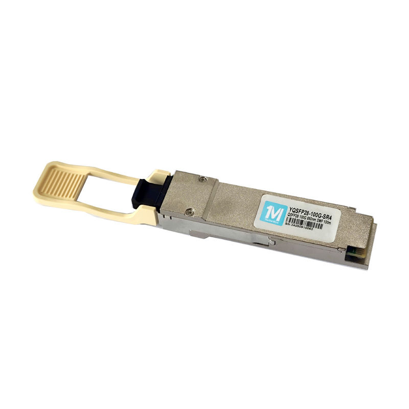 Modulo óptico MPO QSFP28-100G-SR4 DDM compatível 850nm 100m Transceptor de fibra óptica
