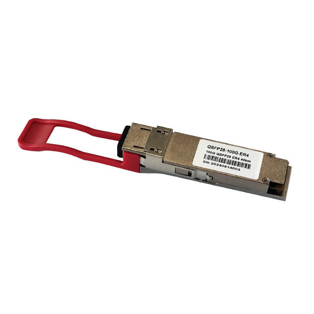 Módulo óptico LC ER4 100G QSFP28 1310nm 40km para rede GPRS QSFP28-100G-ER4 Módulo transceptor compatível DDM