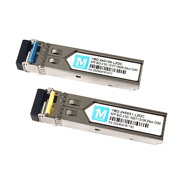 2.5G BIDI 60km 1490nm/1550nm Comprimento de onda DDMI Sim LC Connector WDM Simplex Modulo Óptico Transceptor Modulo SFP