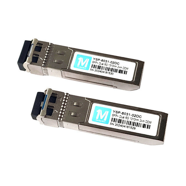 1310nm LC DDM SMF 6GB Módulo óptico Módulo SFP de modo único Módulo SFP 6G 2km para aplicações e soluções FTTX de velocidade