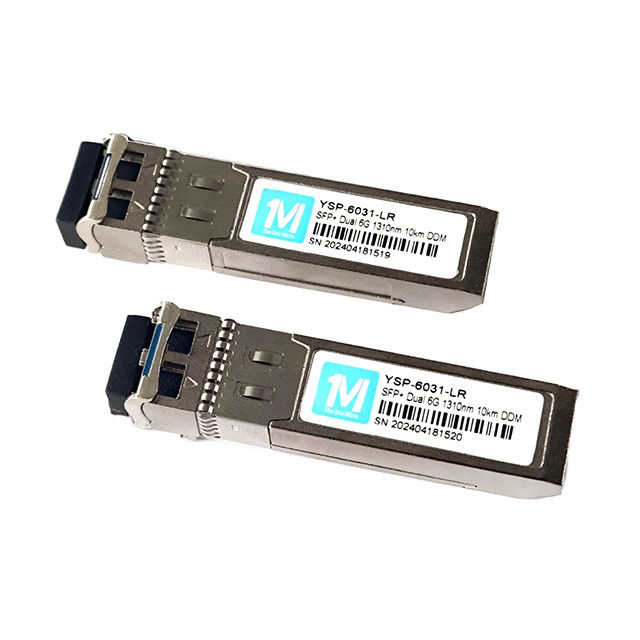 Interface LC duplex 6G SFP 10km 1310nm LC DDM SMF módulo óptico para redes de fibra de fibra de longa distância
