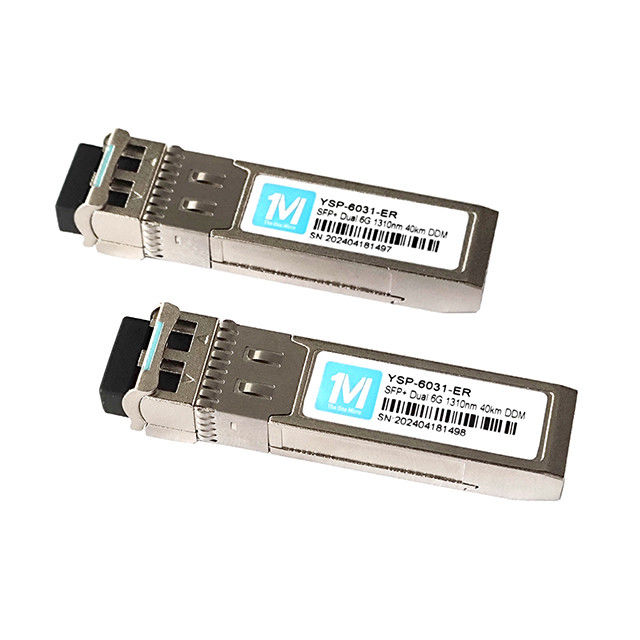 6G SFP Duplex 40km 1310nm LC DDM SMF 6GB Módulo óptico Módulo SFP de modo único para conexões de rede estáveis