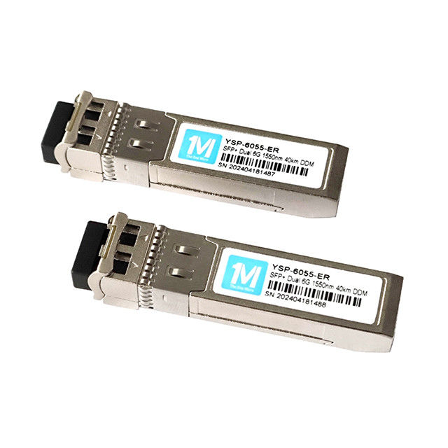 Modulo óptico SFP 6G habilitado pelo DDMI para transmissão de dados de longa distância até 40 km