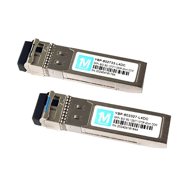 BiDi LC Interface 6G SFP BIDI 40km 1270nm/1330nm WDM DDM Transceptor óptico para transceptores de fibra óptica de longa distância