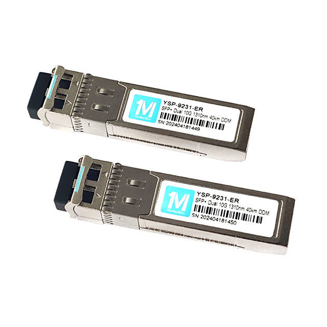 10G SFP Duplex LC DDM SMF 10GB Módulo óptico Módulo SFP de modo único Taxa de dados 10Gbps Tempo 3 anos LC 1310nm Duplex 40km