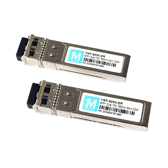 10G SFP Duplex 40km 1550nm LC DDM SMF Módulo óptico Módulo SFP de modo único SFP 10G ER A escolha ideal para redes de velocidade