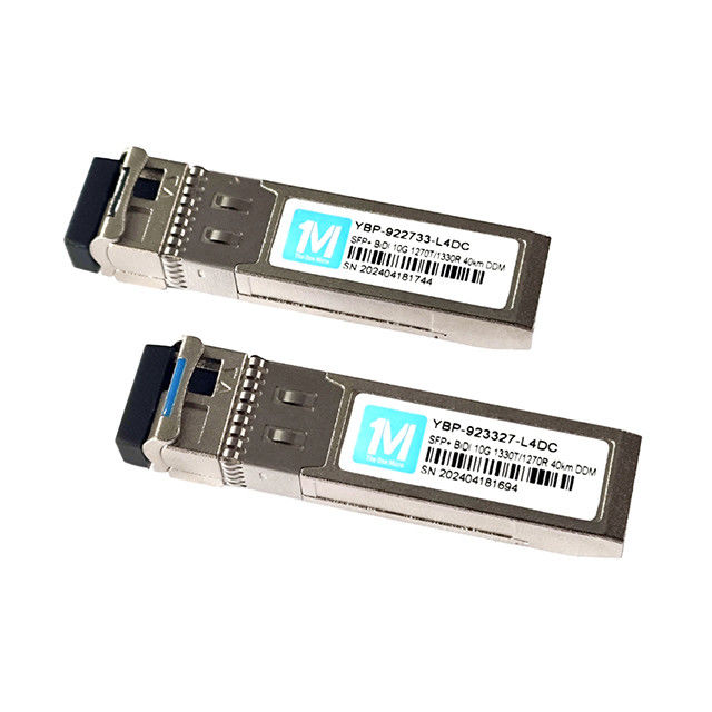 Transmissão de dados de alta capacidade Tipo de fibra SMF 10G SFP BIDI 40km 1270nm/1330nm WDM LC Connector Transceptor óptico DDM