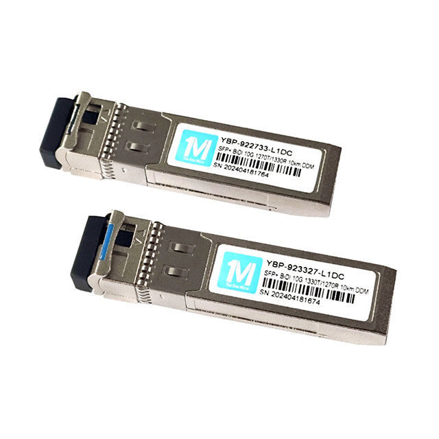 10G SFP BIDI LC Interface Transceptor óptico DDMI 10km 1270nm/1330nm WDM LC Connector 10G LR Modulo de fibra de modo único